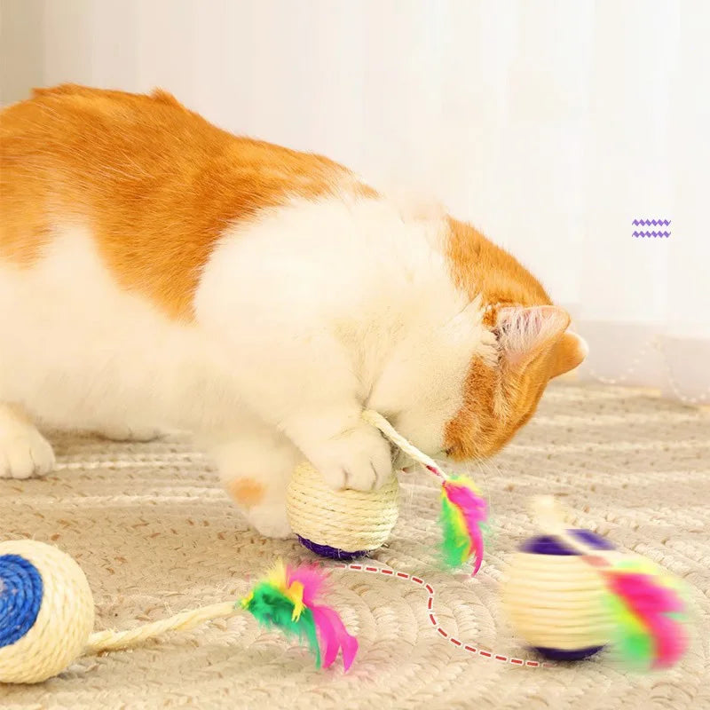 HOOPET Touwbal Speeltje – Interactief Krabspeeltje voor Katten