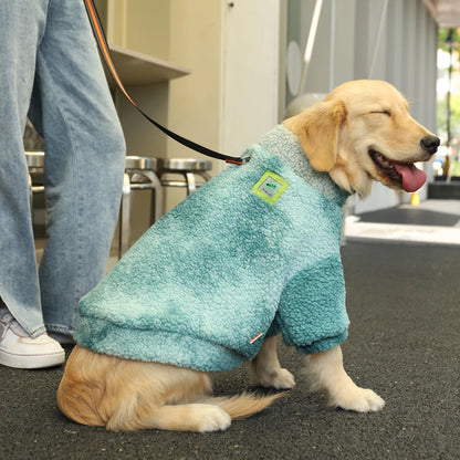 HOOPET 3XL-7XL Wollen Winter Jas voor Middelgrote en Grote Honden